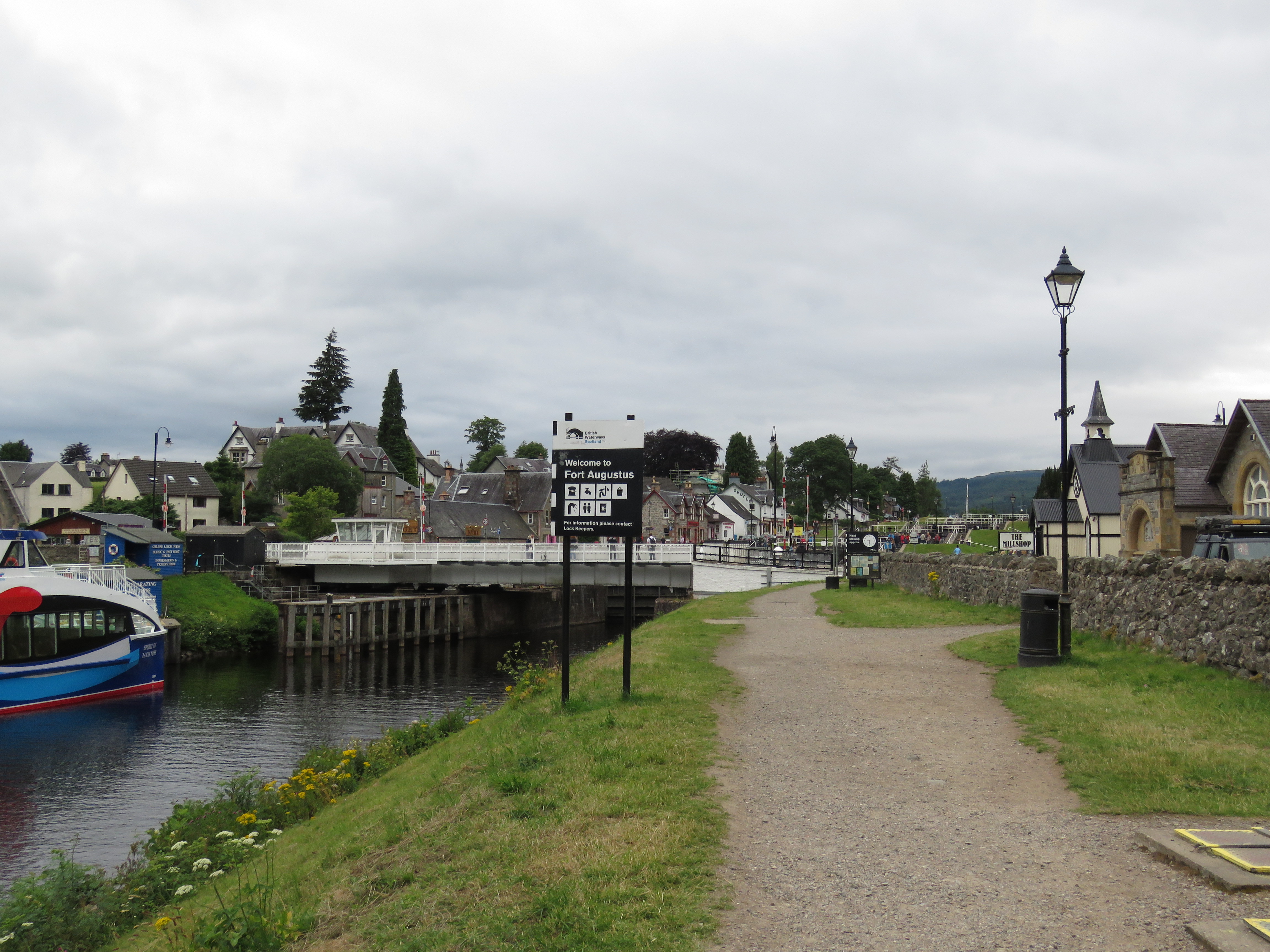 Arriving at Fort Augustus.
