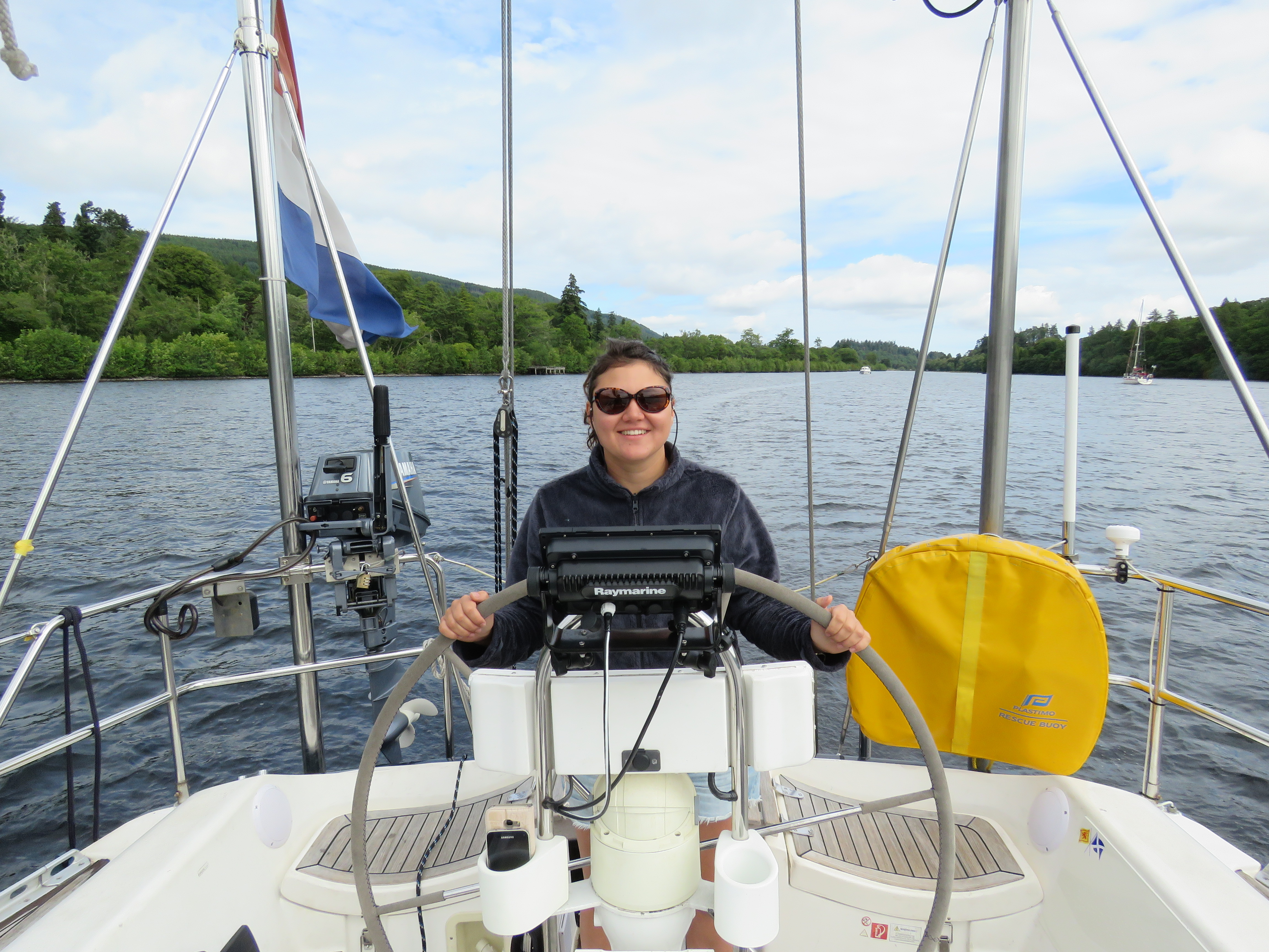 Crossing Loch Ness..