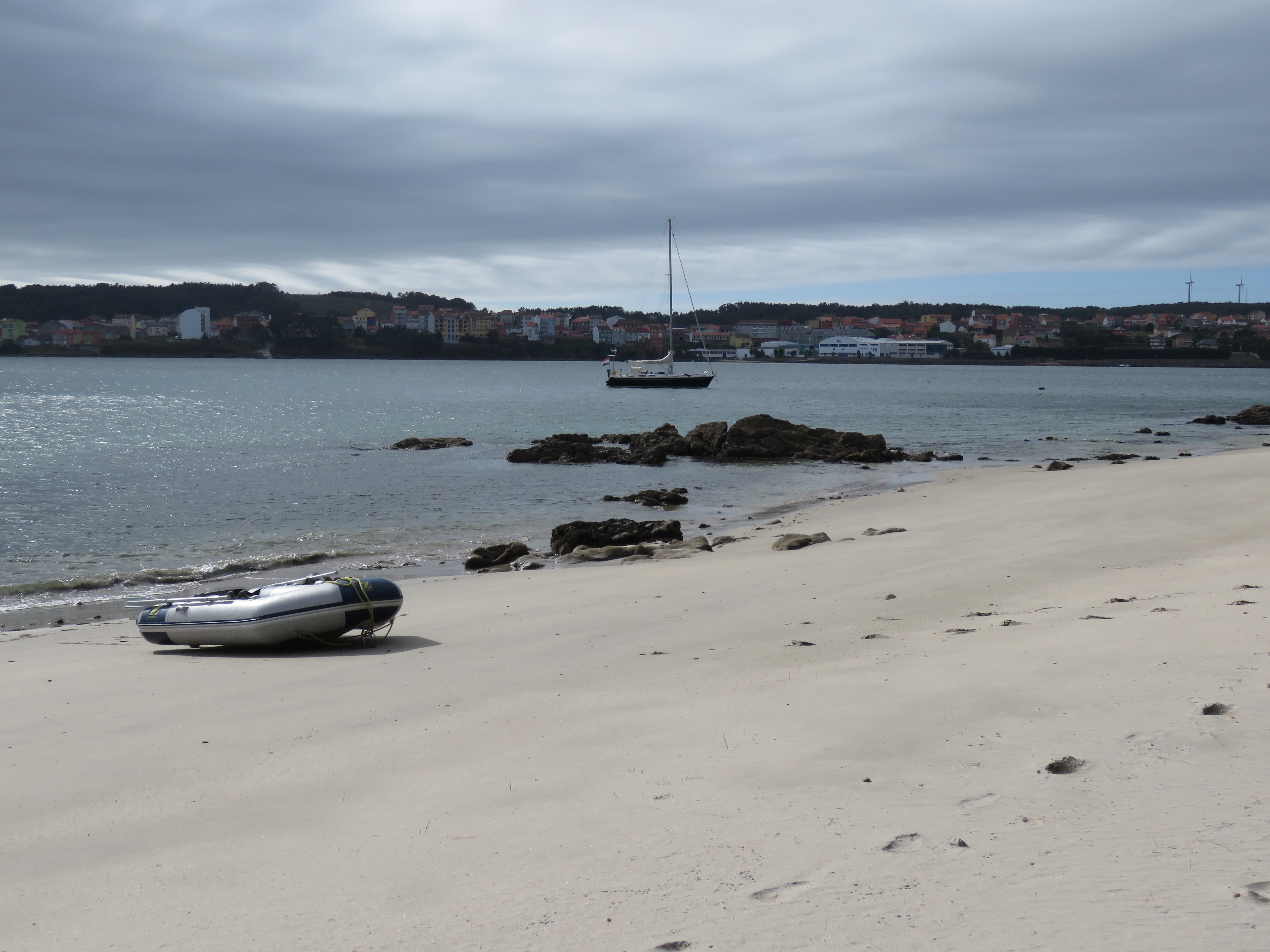 View from the sandy beach