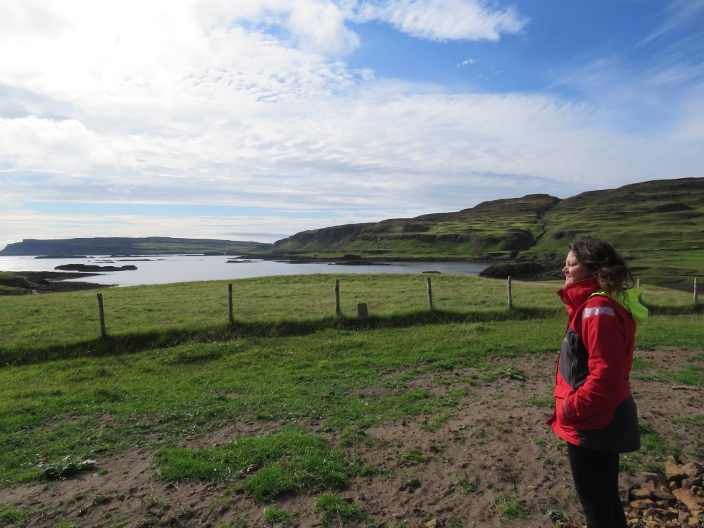 Enjoying the rare moments of sun